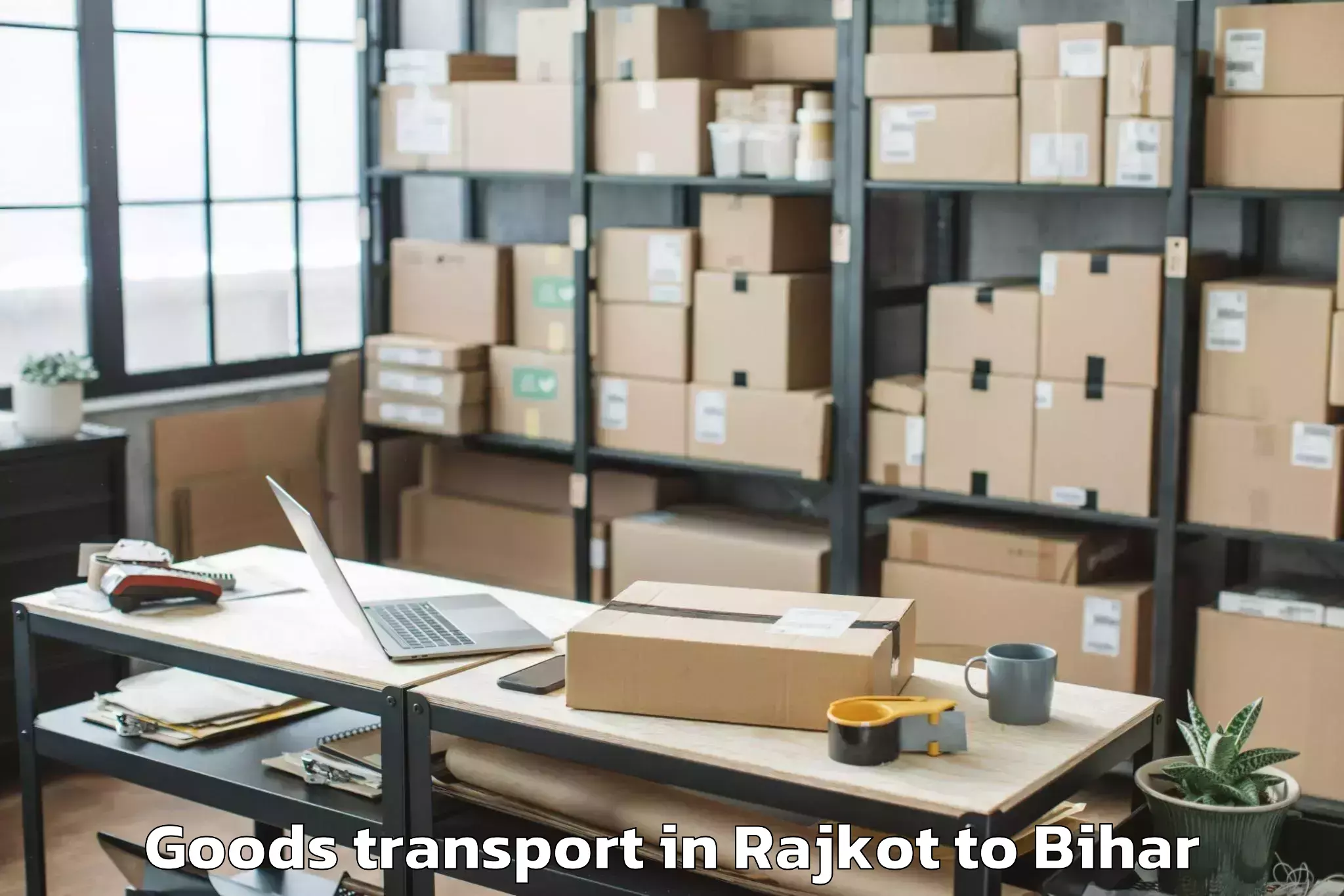 Book Rajkot to Manjhaul Goods Transport